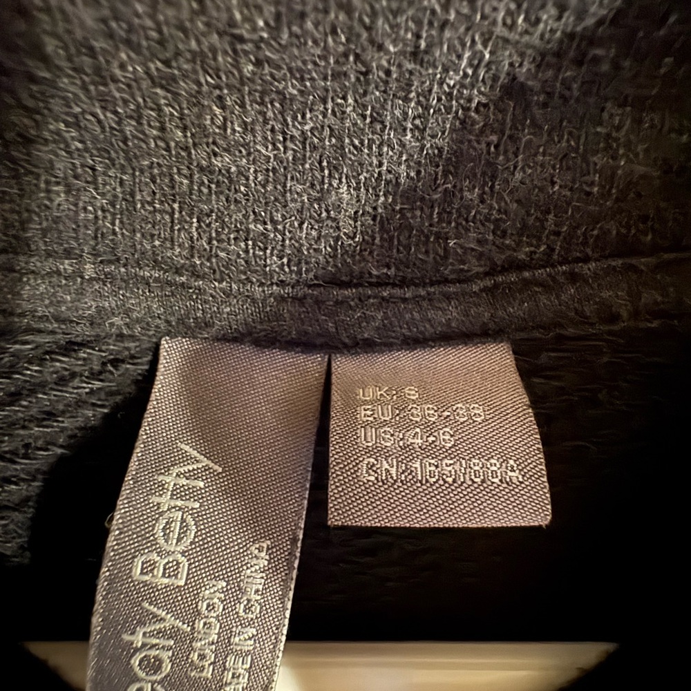 Sweaty Betty Charcoal Gray Cropped Quarter Zip Fleece Pullover Size Small - Picture 4 of 4